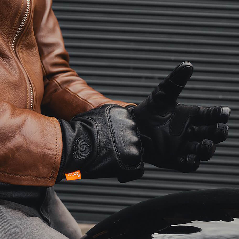 Merlin Nelson Hydro D3O Waterproof Leather Motorcycle Gloves