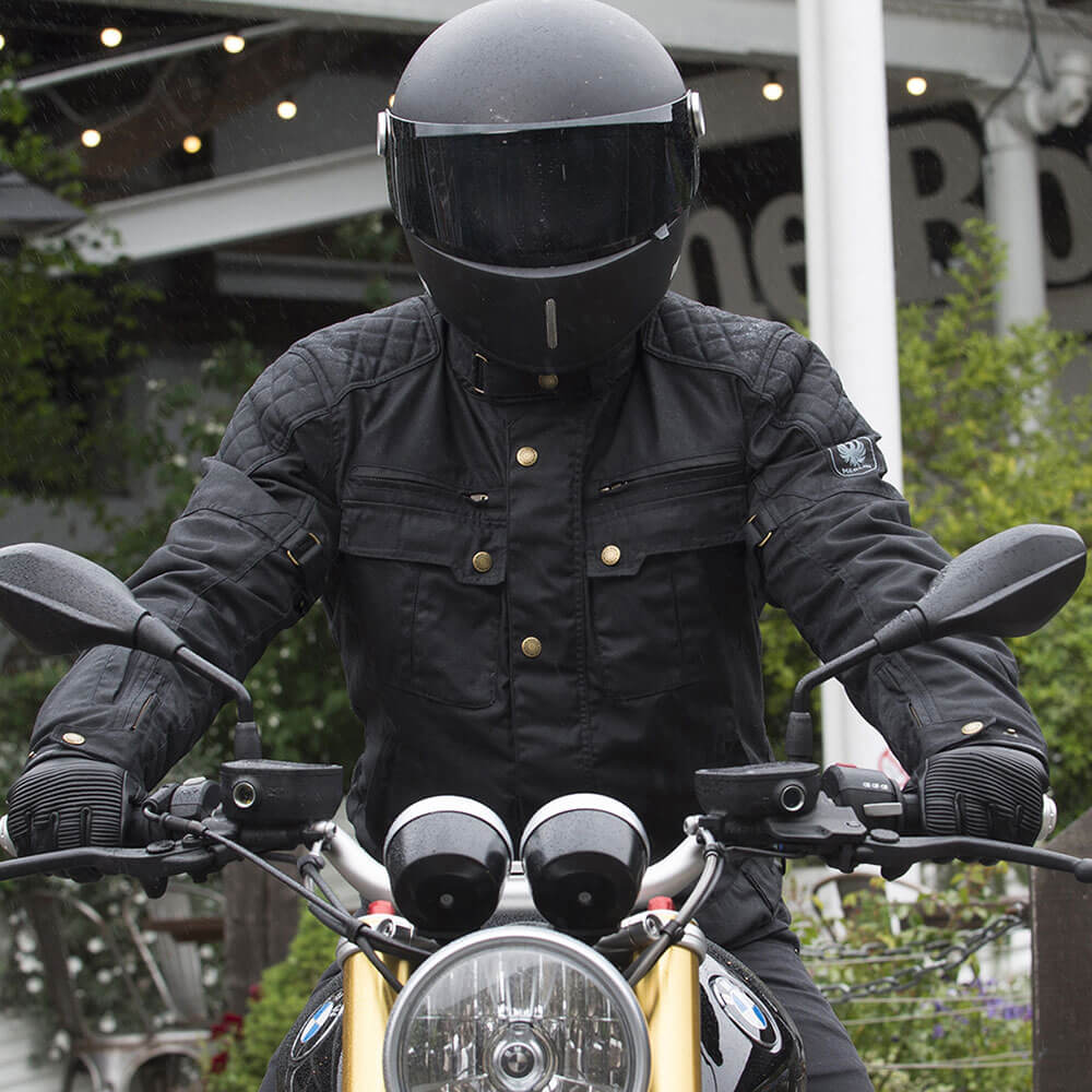 Merlin Perton Waxed Motorcycle Jacket