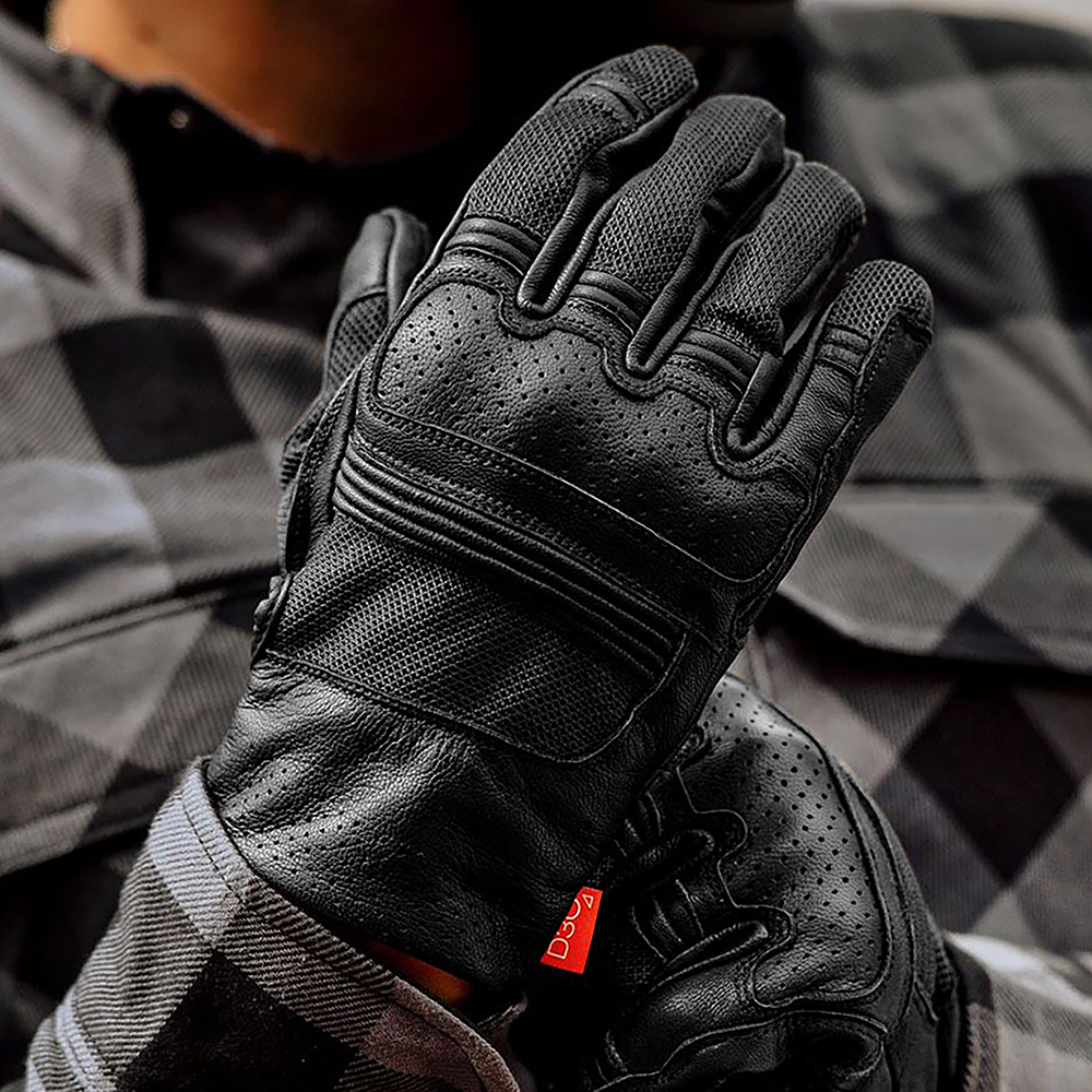 Merlin Shenstone D3O Leather And Mesh Summer Motorcycle Gloves