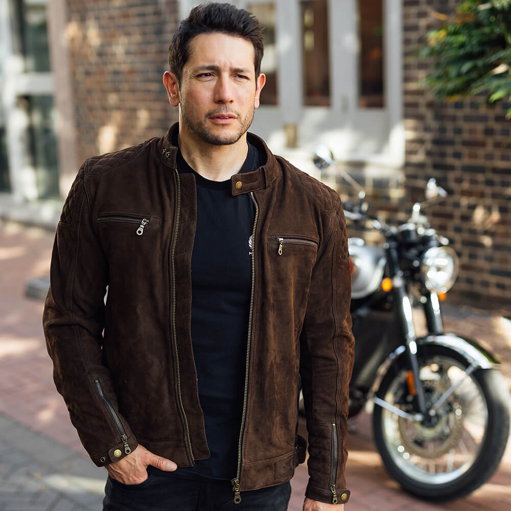 Merlin Torsten Brown Heat Resistant Summer Leather Motorcycle Jacket
