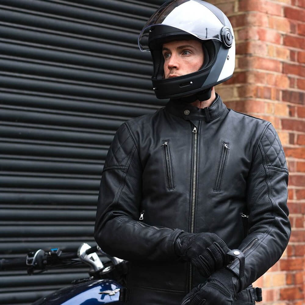 Merlin Wishaw Retro Leather Motorcycle Jacket