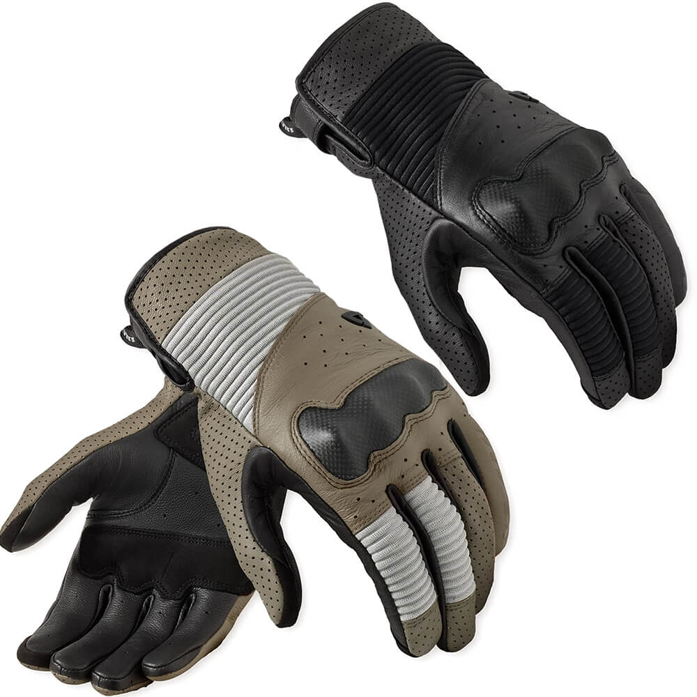 REVIT! Lewisville Retro Leather Summer Motorcycle Gloves