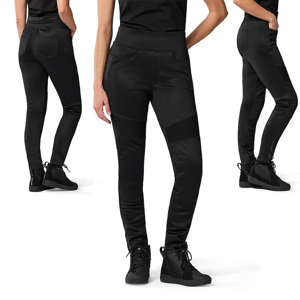 REVIT! Ladies Ellison AA Rated Black Motorcycle Leggings