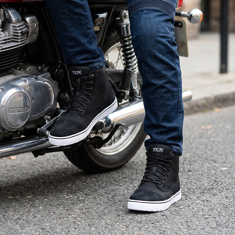 TCX Dartwood Tex Summer Motorcycle Shoes Black