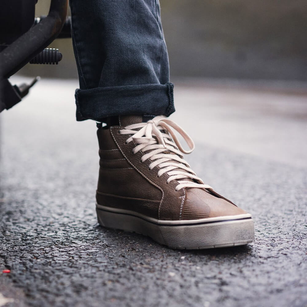 TCX Street 3 Waterproof Brown Motorcycle Shoes