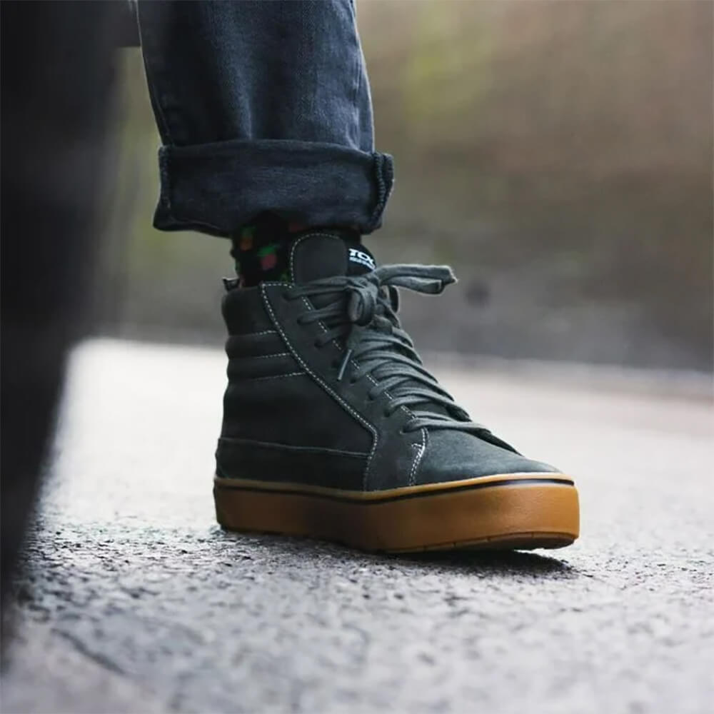 TCX Street 3 Waterproof Motorcycle Shoes Green